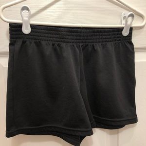 Black athletic shorts